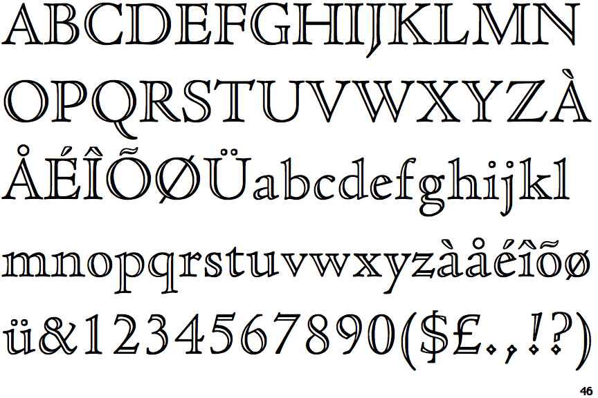 caslon open font